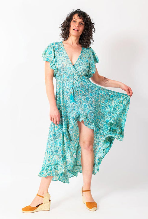Y Why? Bedrucktes Wickelkleid Lilliana